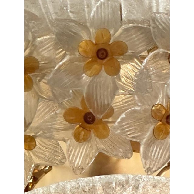 Large Murano Rose Window Chandelier, 1960s For Sale - Image 12 of 13