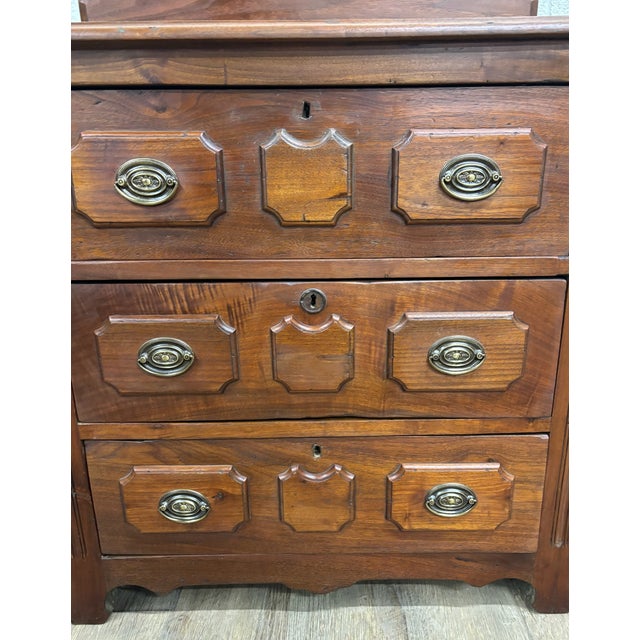 Antique 19th Century Victorian Carved Washstand Chest Commode For Sale - Image 9 of 12