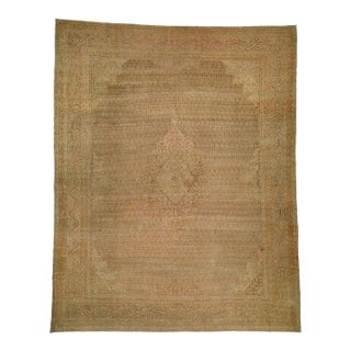 Zabihi Collection Pale 19th Century Very Fine Turkish Sivas Rug - 11' x 13'9" For Sale