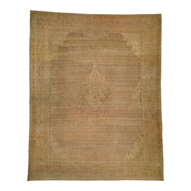 Zabihi Collection Pale 19th Century Very Fine Turkish Sivas Rug For Sale