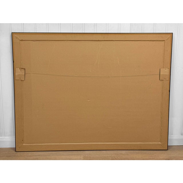 Vintage 53" Ethnic Women & Jaguar Painted Mirrored Wall Art For Sale - Image 4 of 10