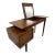 Mid-Century Modern Drexel Perspective for Milo Baughman Walnut Desk Vanity Via For Sale