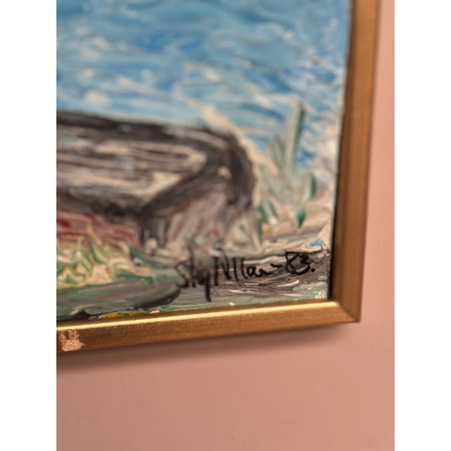1980s Stig Allan, Red Oak at Råå, 1983, Oil on Panel, Framed For Sale - Image 5 of 18