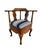 Brown American Queen Ann Style Walnut Corner Commode Chair, Circa 1740 For Sale - Image 8 of 13