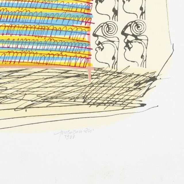 Emerenciano Rodrigues, Composition, 1988, Screenprint For Sale - Image 5 of 6