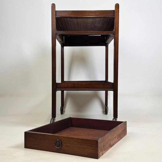 Antique Georgian Mahogany Tea Trolley, 1800s For Sale - Image 11 of 13