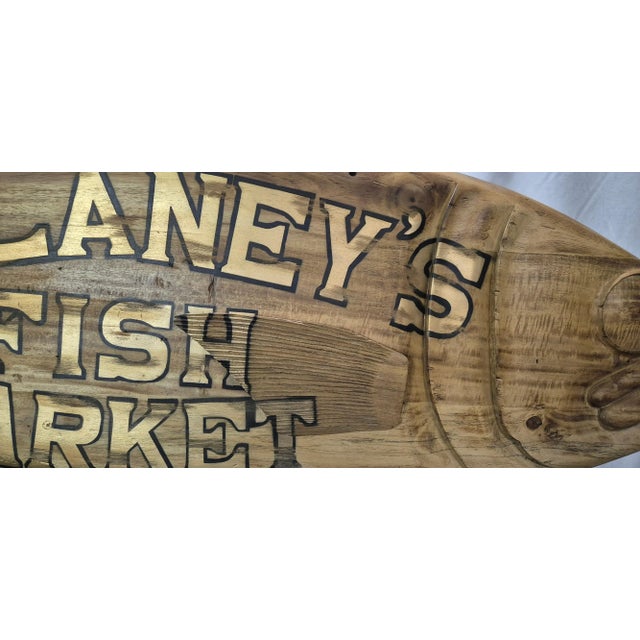 Carved Tuna Fish Trade Sign For Sale - Image 9 of 12