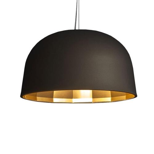 Suspension Lamp in Empty Bronze and Satin Copper by Jörg Boner for Oluce For Sale - Image 3 of 5