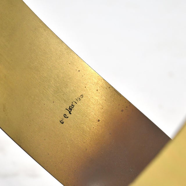 Ribbon Form "Flame" Sculpture by C.Jeré For Sale - Image 9 of 9