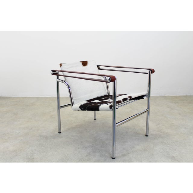 Metal LC1 Chair by Le Corbusier and Charlotte Perriand for Cassina, 2010s For Sale - Image 7 of 13