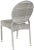 Indoor-Outdoor Stacking Side Chair in Grey - a Pair For Sale - Image 4 of 7