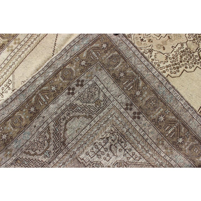 Vintage Turkish Oushak in Olive, Brown, Khaki and Earth Colors For Sale In Atlanta - Image 6 of 7