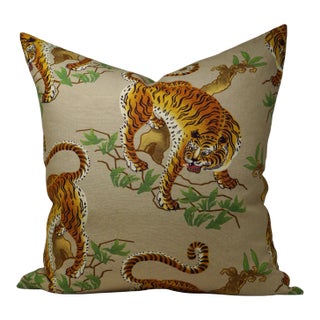22" Alioth Tiger Linen Pillow For Sale