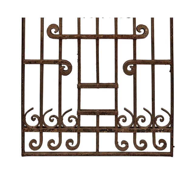 Antique Italian Wrought Iron Panel For Sale - Image 4 of 5