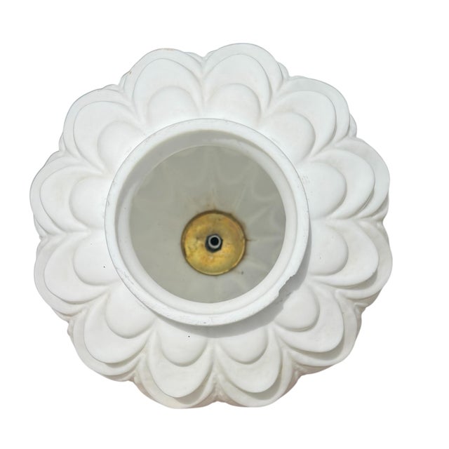 1960’s Hollywood Regency, Milk Glass, Swag Lamps - a Pair For Sale In Nashville - Image 6 of 10