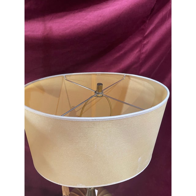 1950s Pair of 1950s Regency Lamp Falkenstein Ormolu Glass Marble Table Lamps For Sale - Image 5 of 7