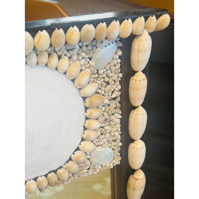Vintage Shell Mirror For Sale In Charleston - Image 6 of 9