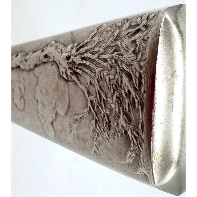 Continental Silver Wax Seal with Art Nouveau Figure and Landscape, Circa 1900 For Sale - Image 9 of 10