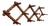 Antique Wall Mounted Turned Wood Folding Coat Rack, 1890s For Sale