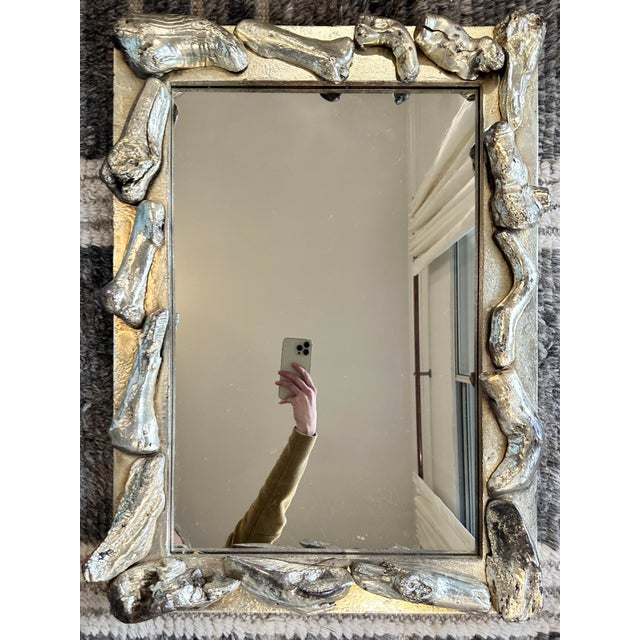 Late 20th Century Silver-Leafed Driftwood Mirror For Sale In Jacksonville, FL - Image 6 of 6