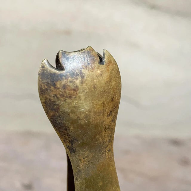 Metal Vintage Silverplate Ice Tongs For Sale - Image 7 of 11