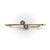 This stunning 14k gold Tiffany & Co. scarf pin features two beautiful aquamarines prong set in the middle of the pin,...