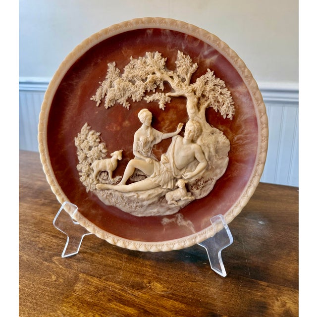 Cinnamon Limited Edition #1420 “A Thing of Beauty” Cameo Plate For Sale - Image 8 of 12