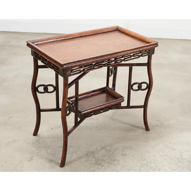Chinese Export 20th Century Qing Dynasty Folding Tray Table For Sale - Image 12 of 18