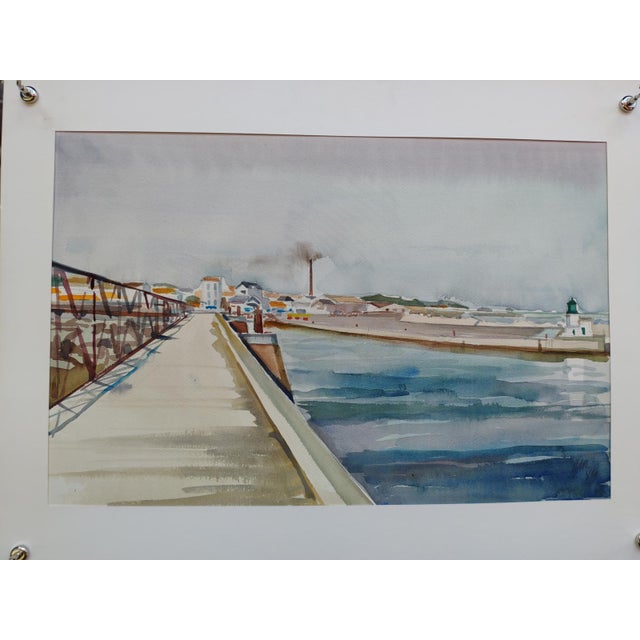 Watercolor by Michel Roubille, 1984. Nephew of the renowned Auguste Jean-Baptiste Roubille, he inherited his uncle's...