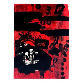 Antoni Clavé, Warrior with Red Background, 1970, Engraving For Sale