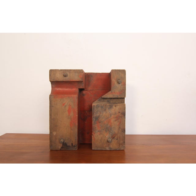 Early 20th Century Wooden Casting Pattern Object with Original Patina For Sale - Image 16 of 16