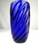 Archimede Seguso Signed Large Cobalt Blue Art Glass Vase, Circa 1980s For Sale In Orlando - Image 6 of 12