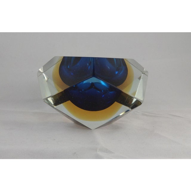 Mid-Century Modern Vintage Murano Sommerso Glass Bowl in the Style of Flavio Poli For Sale - Image 3 of 10