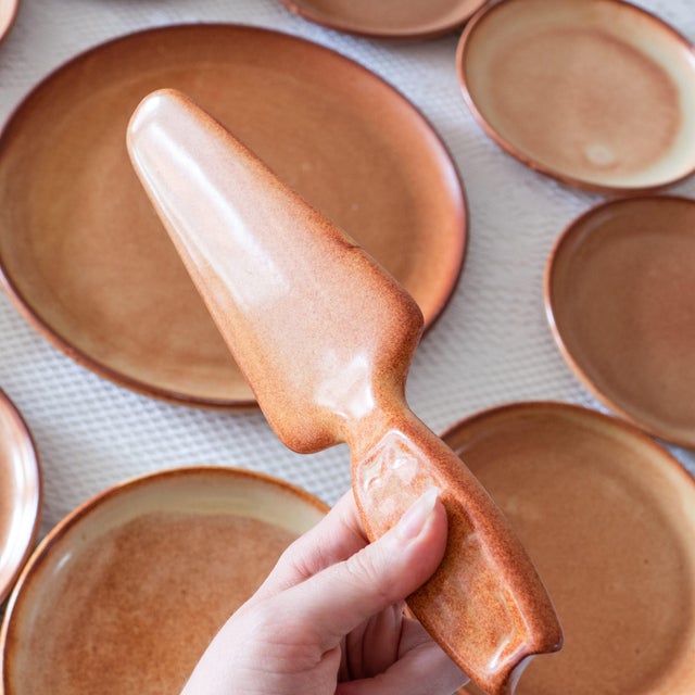 Cake Service from Vallauris, 1950s, Set of 10 For Sale - Image 6 of 10