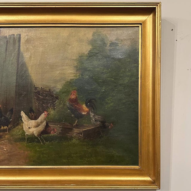 19th Century Framed Oil Painting on Canvas by Paul Henry Schouten (1864-1922) For Sale - Image 11 of 18
