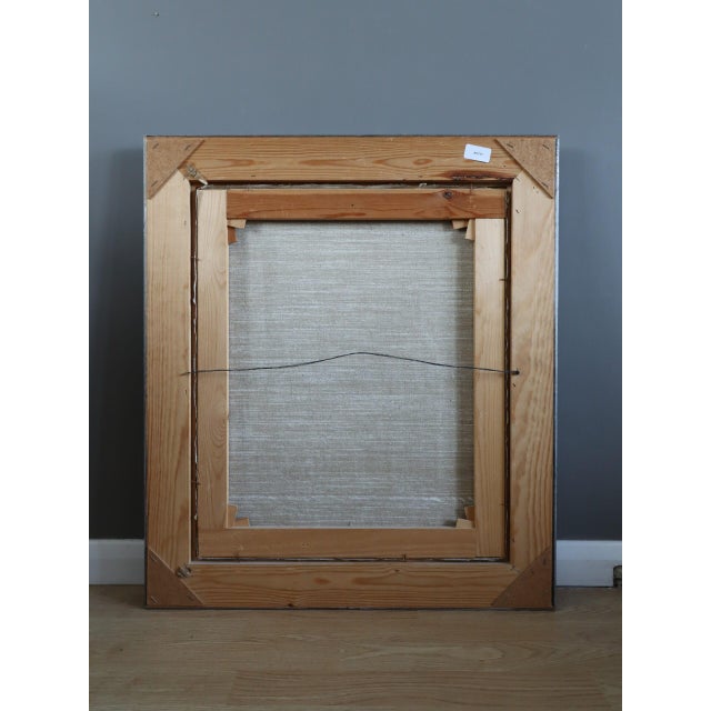 Mid-Century Modern 'Green Apple With Glasses' Vintage Original Still Life Oil Painting, Framed For Sale - Image 12 of 12