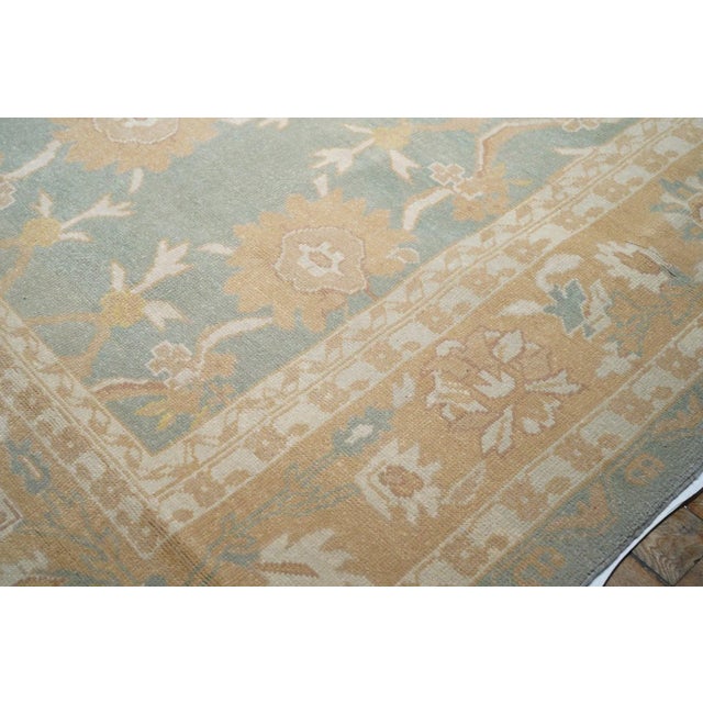 Green Oushak Rug 12'1'' X 15'2'' For Sale - Image 8 of 12
