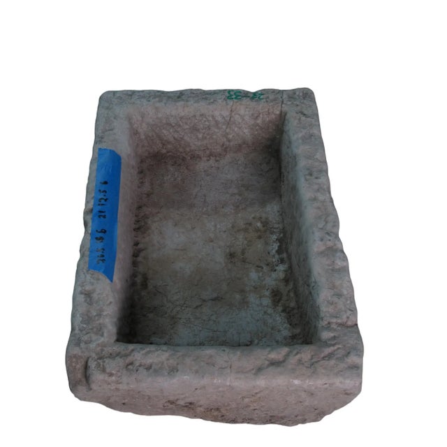 Stone Antique Long Hand Chiseled Stone Trough For Sale - Image 7 of 7