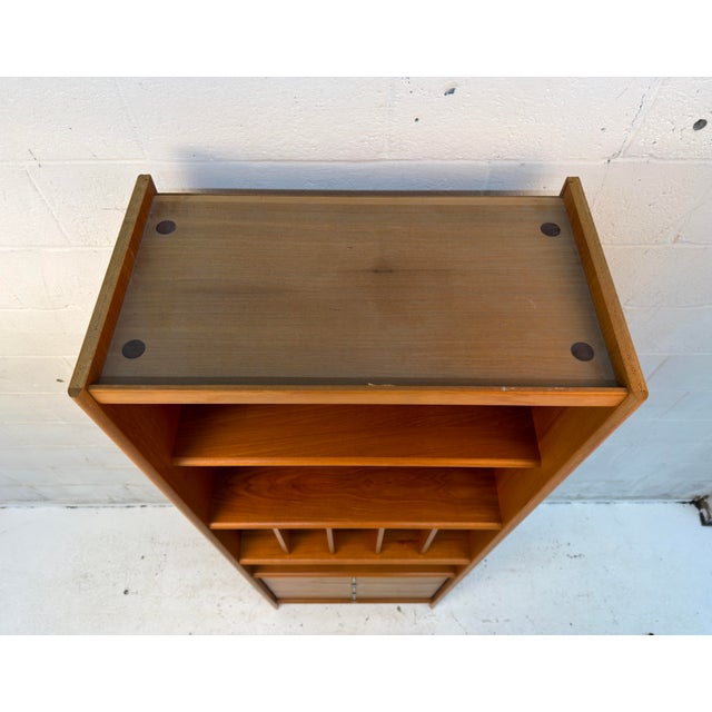 Brown Mid-Century Modern Danish Teak Bookcase With Drawers For Sale - Image 8 of 12