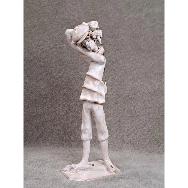 Vintage 1980s Dino Bencini Golfer Italy Collectible Ceramic Figurine Signed For Sale - Image 12 of 12