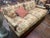 English Vintage English Style Floral Upholstered Sofa With Carved Wood Frame For Sale - Image 3 of 11