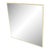 Aluminum Rope Edge Square Italian Mid Century Modern Wall Mirror For Sale