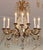 1950's Hollywood Regency French Style Brass & Crystal 12 Light Chandelier For Sale - Image 4 of 14