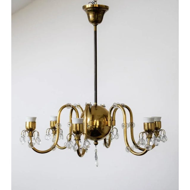 Art Deco Ceiling Lamp from Lobmeyr, 1940s, in None conditions. Designed 1920 to 1949 Up to 250V (Europe/UK Standard).The...