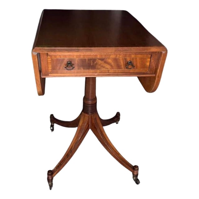 Late 19th Century Mahogany Regency Style Pembroke Table For Sale