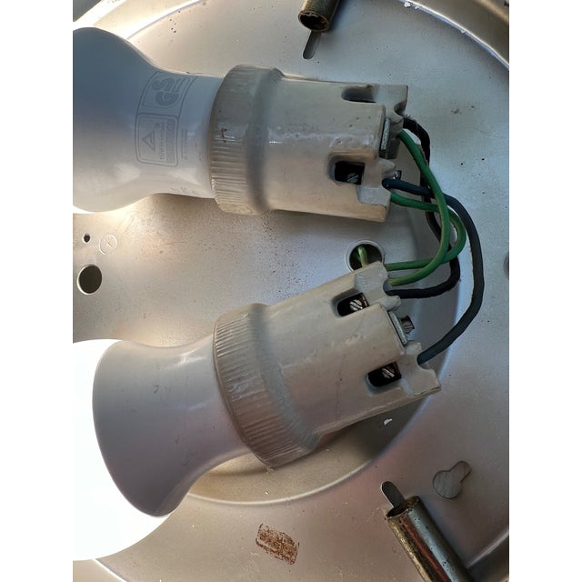 Large Bauhaus White Opaline Ceiling Lamp, 1930s For Sale - Image 6 of 11