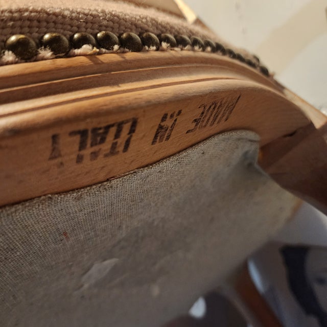 Late 18th Century Louis XV Rococco Gilt Armchair Set With Needlepoint For Sale - Image 10 of 10