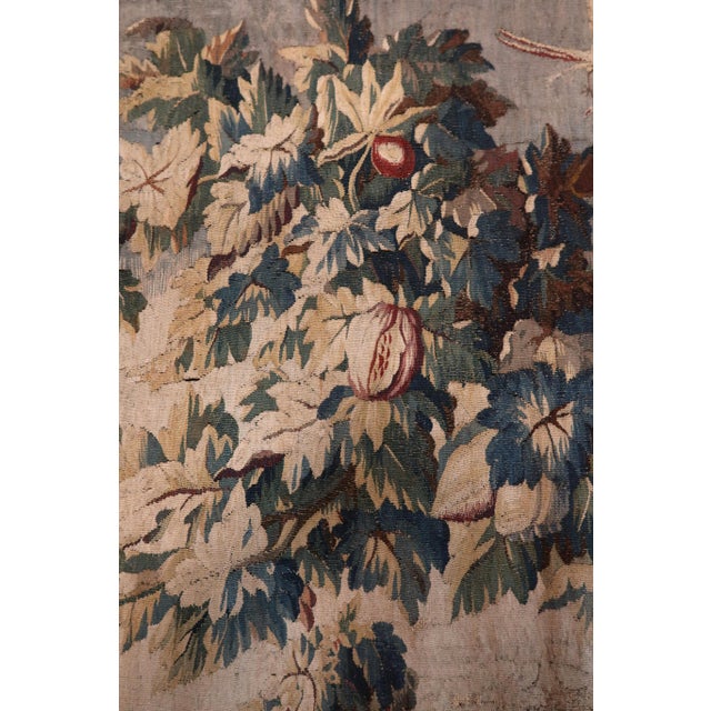 Brown Large Aubusson Tapestry, 1700s For Sale - Image 8 of 18