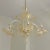 Light Yellow Vintage Italian Glass Floral Chandelier After Murano For Sale - Image 8 of 8