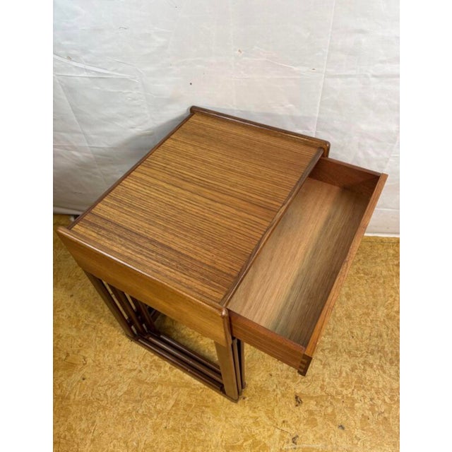 1960s Vintage British Teak Nest of Tables from G-Plan, 1960s, Set of 3 For Sale - Image 5 of 10